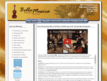 Tablet Screenshot of bellamusicafla.com